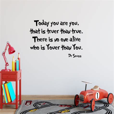 Dr Seuss Today You Are You Wall Decal Kids Room Decor Vwaq