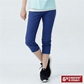 5th STREET 夏日彈性休閒七分褲-女-藍色 | 窄管褲 | Yahoo奇摩購物中心
