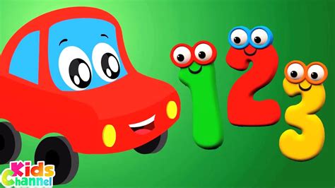 Numbers Song Little Red Car Rhymes And Learning Videos Youtube Music