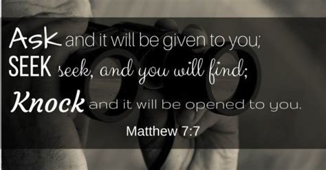 Daily Bible Verse Prayer Matthew 7 8 Nasb