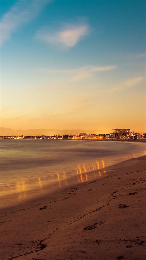 Beach Summer Evening Sand Golden Waves Iphone 6 Hd Wallpaper Ipod Wallpaper Hd Free Download