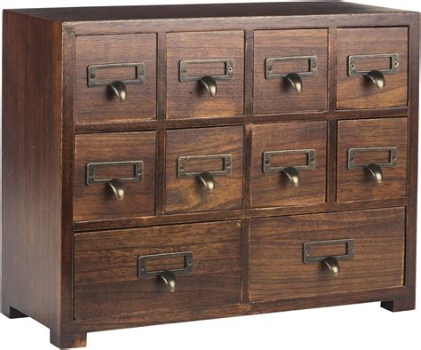 Primo Supply Traditional Solid Wood Small Chinese Medicine Cabinet L