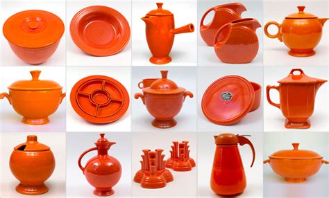 Vintage Fiesta Pottery In All Old Original Colors Fiestaware Kitchen