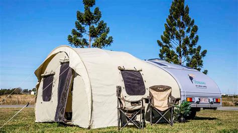 Tucana Teardrop Camper Ultra Light Weight Trailer Large Tent Brisbane