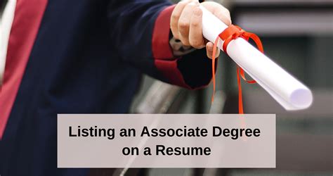 How To List An Associate Degree On A Resume [ Examples] Cakeresume