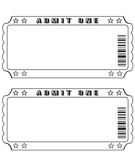 Free Printable Ticket Templates Web Browse Through These Printable