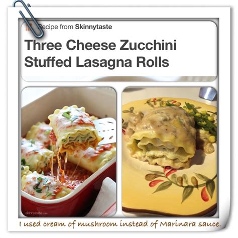 Three Cheese Zucchini Stuffed Lasagna Rolls