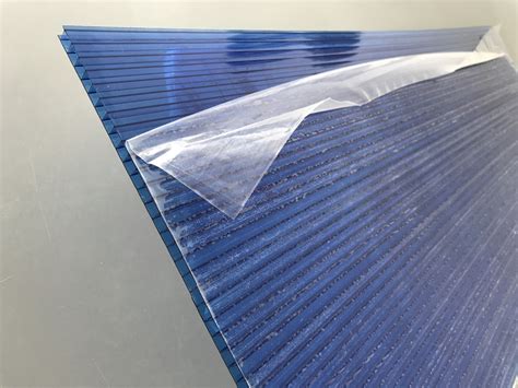 Blue Polycarbonate Roofing Sheets Lexan Makrolon Raw Material 6mm