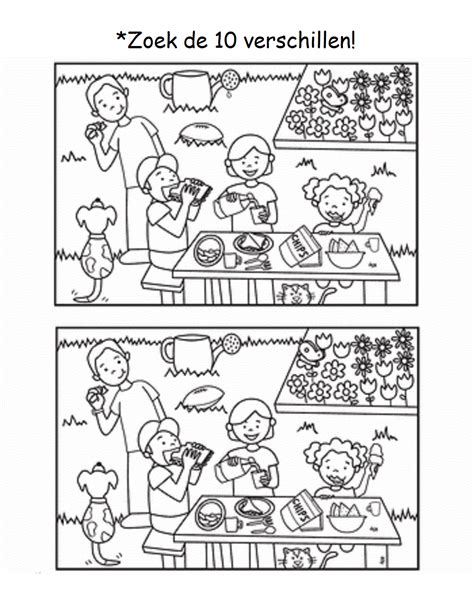 Find The Differences At A Picnic Worksheet Hidden