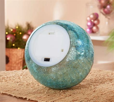 Illuminated 6" Glass Holiday Ornament by Valerie - QVC.com