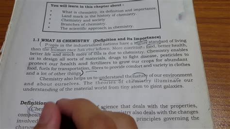 The branch of natural science which deals with the study of composition, properties, structure, changes and the laws governing the changes that occurring. 9Th Sindh Board Chemistry Text Book - Intermediate Stage ...