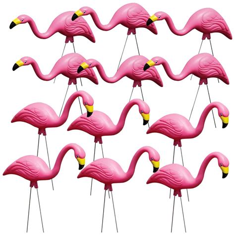 Flamingo Garden Statues At