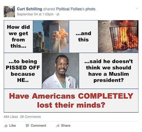 Curt Schilling Won’t Stop Sharing Muslim Memes