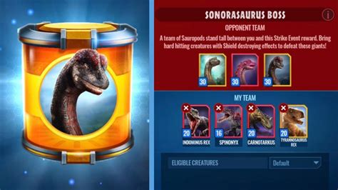 Sonorasaurus Boss Strike Guide Jurassic World Alive Youtube