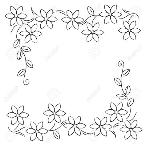 Paper Easy Simple Flower Design Border Drawing See More Ideas About