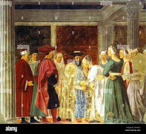 Piero Della Francesca Legend Of The True Cross The Queen Of Sheba
