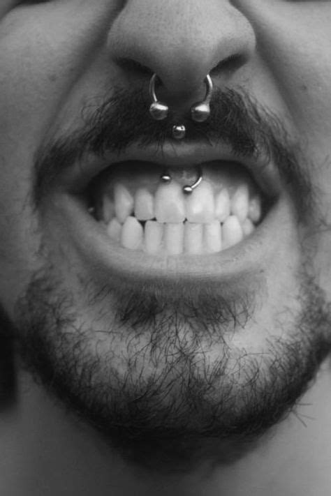 New Piercing Smiley Men Ideas Smiley Piercing Face Piercings Septum Piercing Men