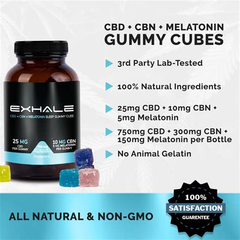 Cbd Cbn Sleep Gummies Exhale Wellness