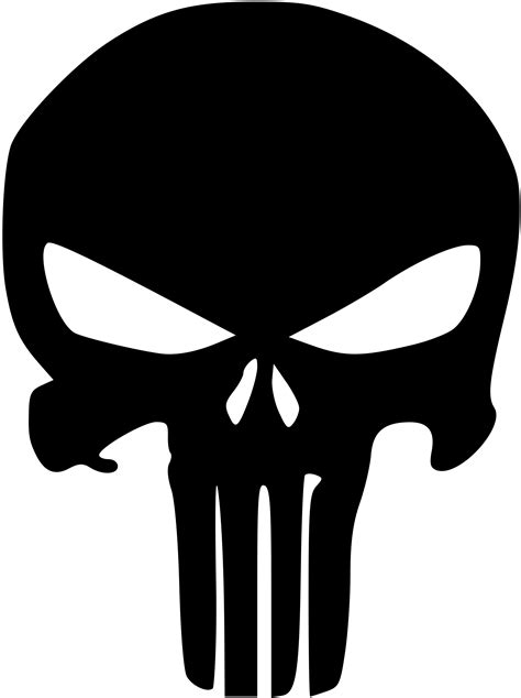 The Punisher Stencil De Calavera Logo De Punisher Tatuaje De Punisher