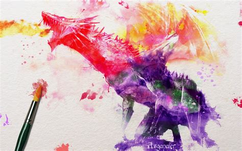 Watercolor Dragon By Asganafer On Deviantart