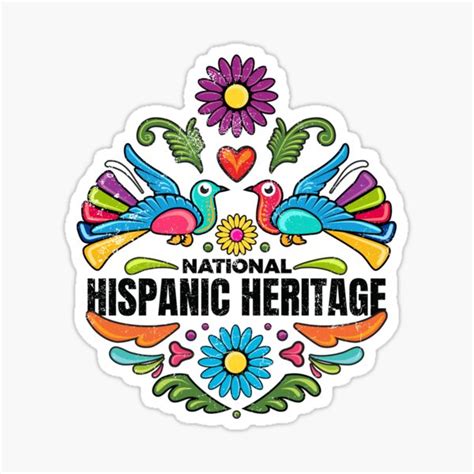 National Hispanic Heritage Month Sticker For Sale By Friendlyspoon