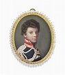 Prince Frederick Ludwig of Prussia 1794-1863, in blue coat with silver ...