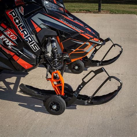 Black Ice Drivable Snowmobile Dolly Black Widow