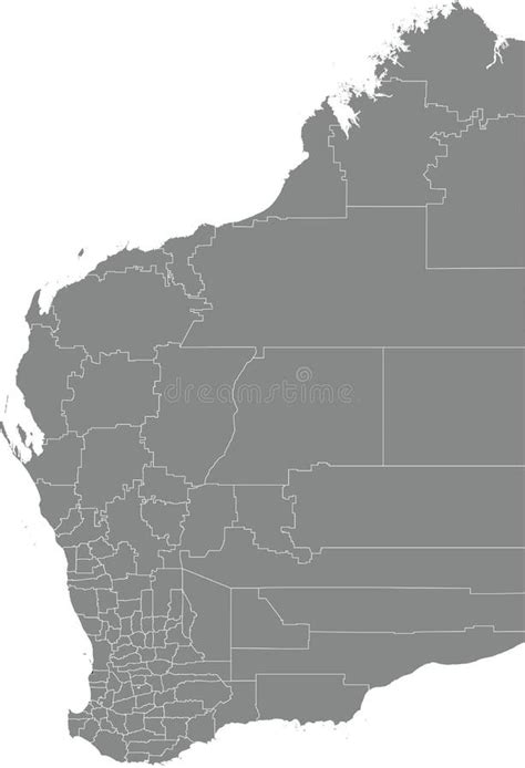 Locator Map Of The City Of Mandurah Western Australia Stock Vector