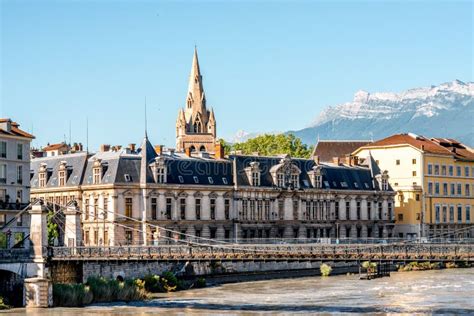 Grenoble City In France Stock Image Image Of Alps Background 78449915