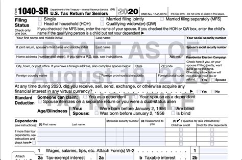 Irs Form 1040 Sr What Is It Kulturaupice