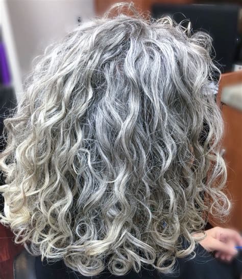 gray hair hair styles natural gray hair grey curly hair