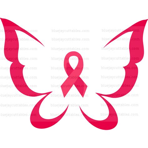 Free 273 Butterfly Breast Cancer Ribbon Svg Svg Png Eps Dxf File