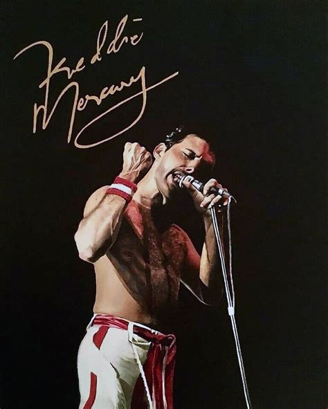 Freddie Mercury Autograph Auto Signed Photo Picture Reprint Etsy