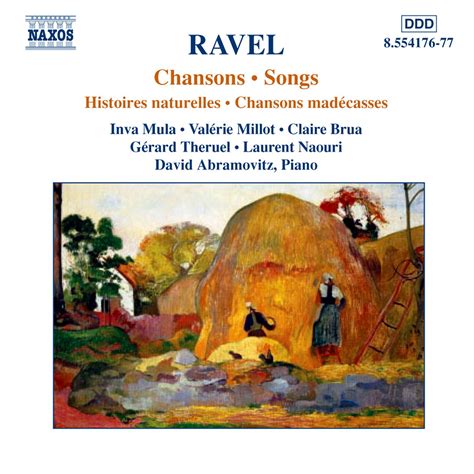 Çeşitli Sanatçılar Ravel Chansons Songs Cd Opus3a