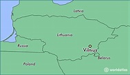 Where Is Vilnius Lithuania On Map | Cities And Towns Map