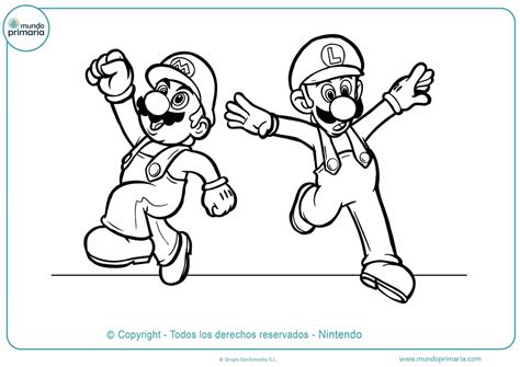 Imagenes Para Pintar De Mario Bros Páginas Imprimibles