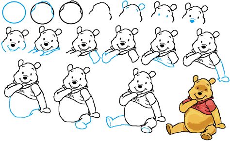 Disney Drawing Tutorial How To Draw Winnie The Pooh Easy Drawing My