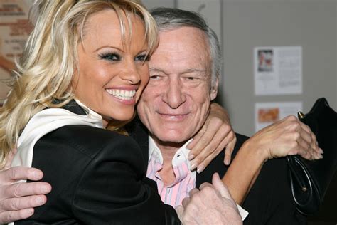 Playboy Playmate Pamela Anderson Pays Emotional Tribute To Hugh Hefner