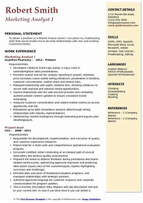 Check out our database of 1400+ resume examples by real professionals who got hired at the world's top companies. 25 Market Research Analyst Resume in 2020 | Teacher resume ...
