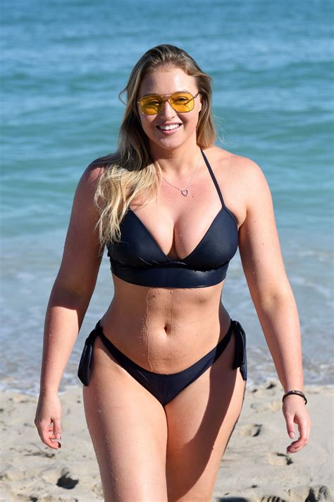 Iskra Lawrence In Bikini At A Beach In Miami Hawtcelebs