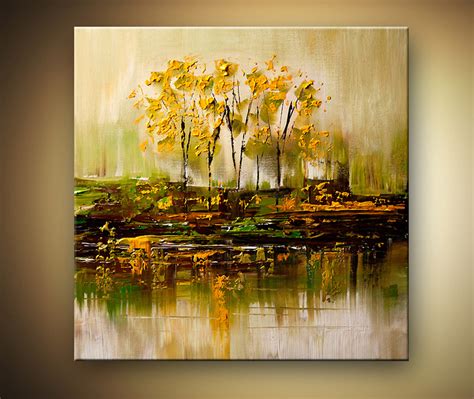 Aboriginal tree, aboriginal art vector painting with tree, save tree landscape banner background. Painting for sale - bunch of trees reflected in swamp #6101
