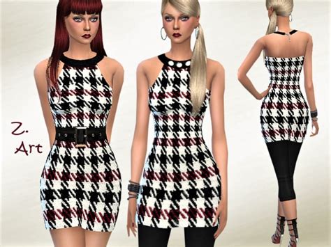 Retroz 05 Charming Retro Mini Dress By Zuckerschnute20 At Tsr Sims 4