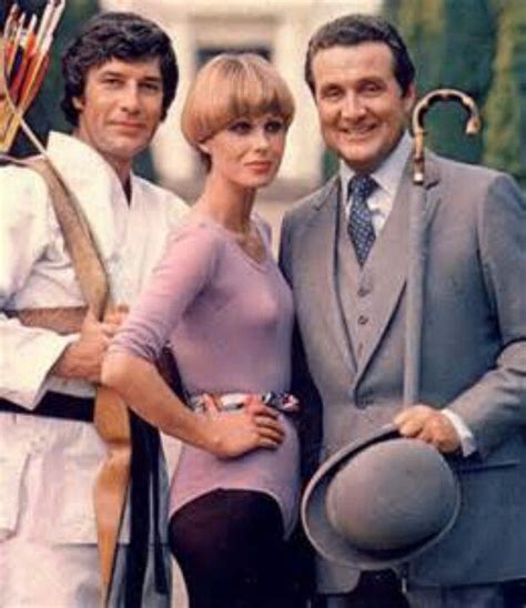 Mike Gambit Purdey And John Steed Gareth Hunt Joanna Lumley And