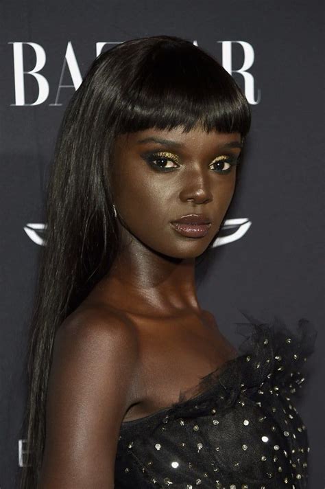 picture of duckie thot icons party harper s bazaar cat walk ducky hair makeup people