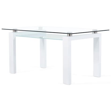 The magna round glass table puts a practical, versatile spin on scandinavian design. Global Furniture D648 D648DT Frosted Glass Dining Table ...