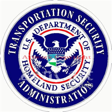 Transportation Security Administration TSA Decal 827 3308 Phoenix