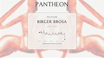 Birger Brosa Biography | Pantheon