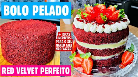 FÁCIL COMO FAZER BOLO PELADO NAKED CAKE RECEITA DE BOLO RED