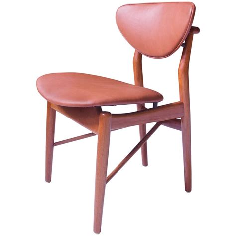 finn juhl side chair model 108 in teak and leather denmark 1946 at 1stdibs finn juhl 108