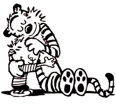 Buy Calvin And Hobbes Hugs Vinyl Decal Calvin And Hobbes Hug Sticker
